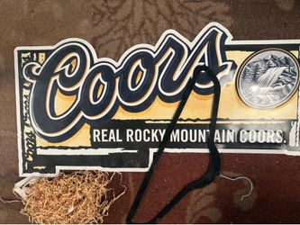 Coors metal sign