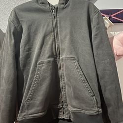black Denim Hollister Jacket
