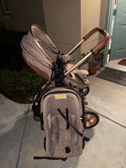 Rose gold stroller