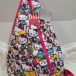 Hello Kitty Multi Color Crossbody Sling Backpack! Brand New With Tags 