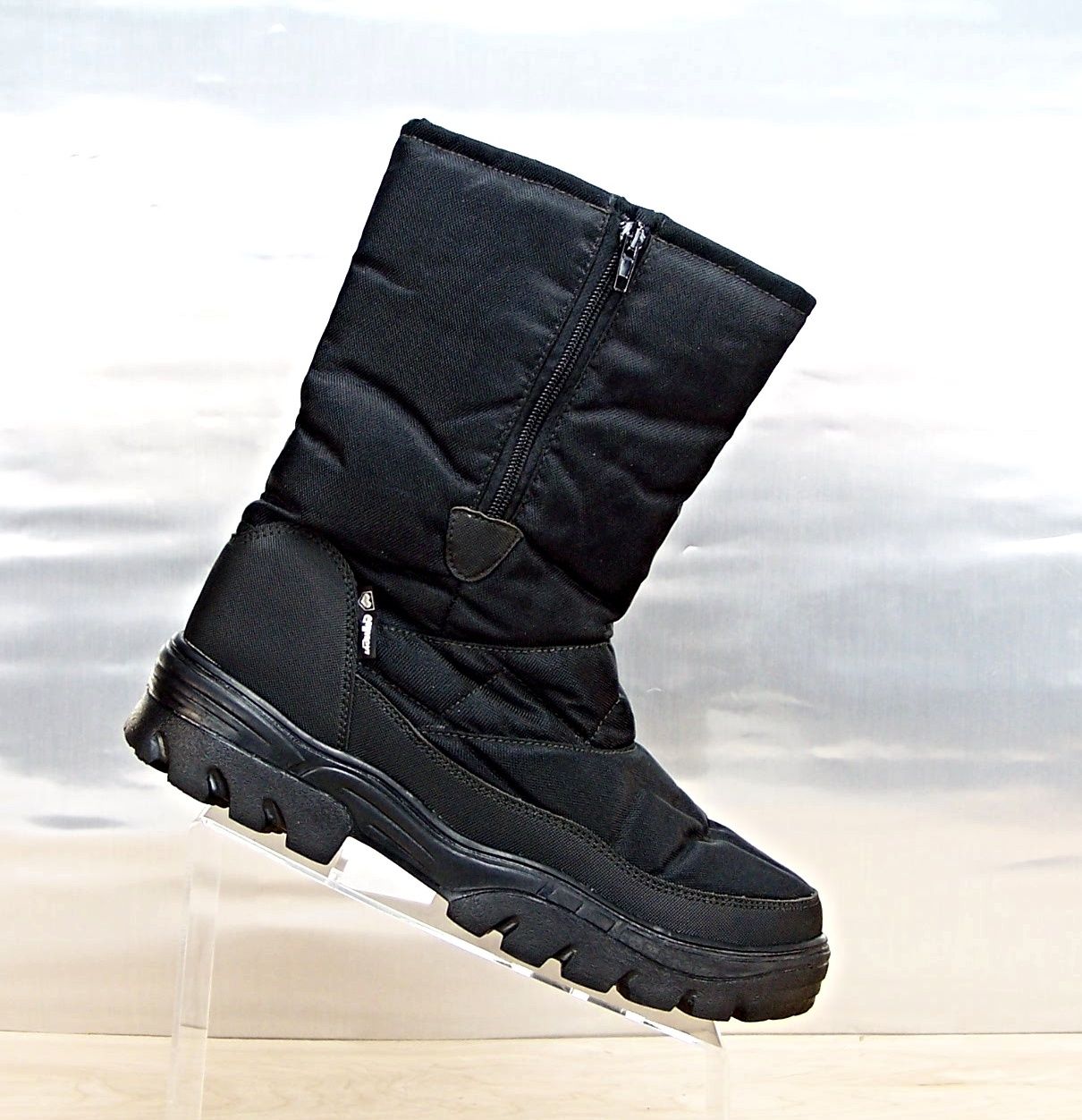 EMMEVI Black Waterproof Winter Snow Boots Men Size 13 Like New Condition