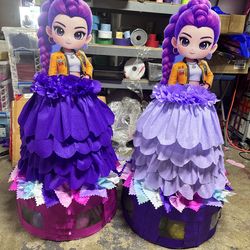 Rumi KPOP demon hunters dress style three tier pinata with balls