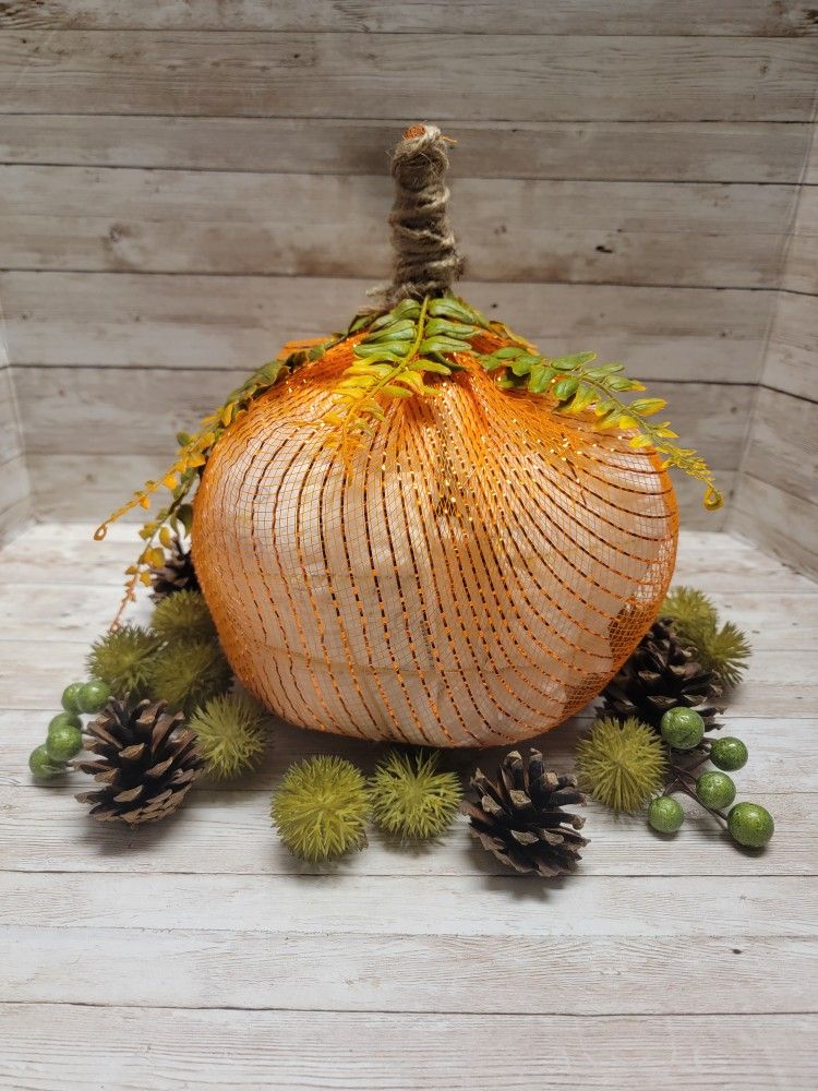 Handcrafted Pumpkin Shaped Diaper Cake - Perfect Fall Baby Shower Centerpiece & Gift