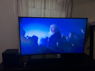 SAMSUNG CURVE 55” S-MART TV  & SOUND VIZIO