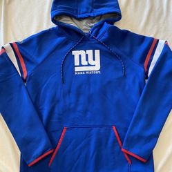 NFL New York Giants Under Armour Blue Hoodie Sweatshirt Womens Size Medium M