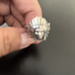 Anillo De Plata.925 Apache  Para Hombre 