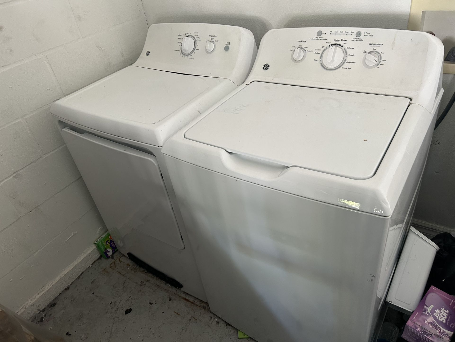 GE WASHER AND DRYER FOR SALE