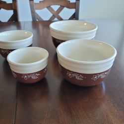 Vintage Oxford Stoneware Mixing Bowls