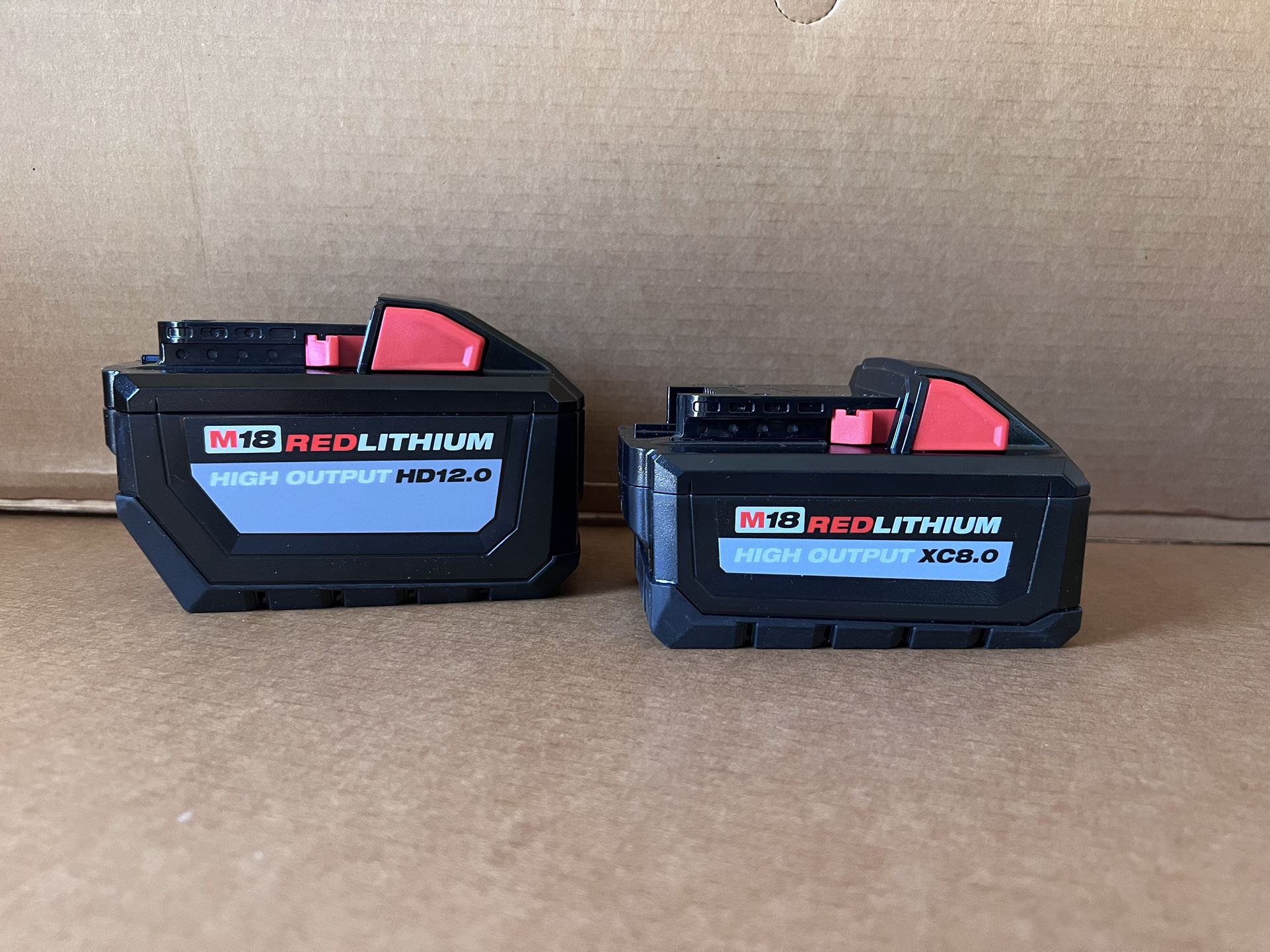M18 12.0  And  M18 8.0  Milwaukee  Batteries 
