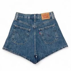 Levi's blue High Waisted Mom Shorts