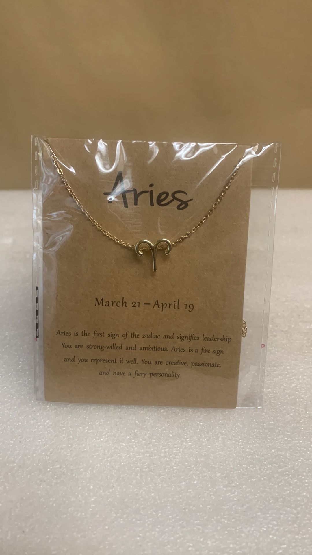 Aries Zodiac Sign Choker Style Horoscope Necklace