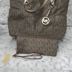 Mk Bag And Wallet Set
