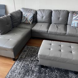 Sectional Sofa With Ottoman 
