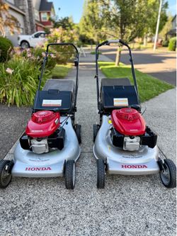 LAWN MOWERS!! HONDA! TROY BILT! Like new!!