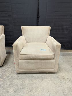 Grey Textured Fabric Armchair with Slanted Back