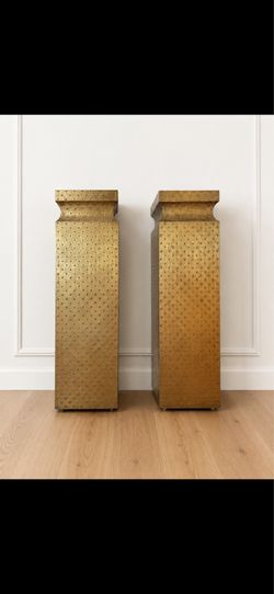 Brass pedestals