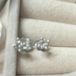 Diamond White Gold Earrings 