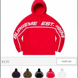 Supreme Polartech half zip (Red - Size M)