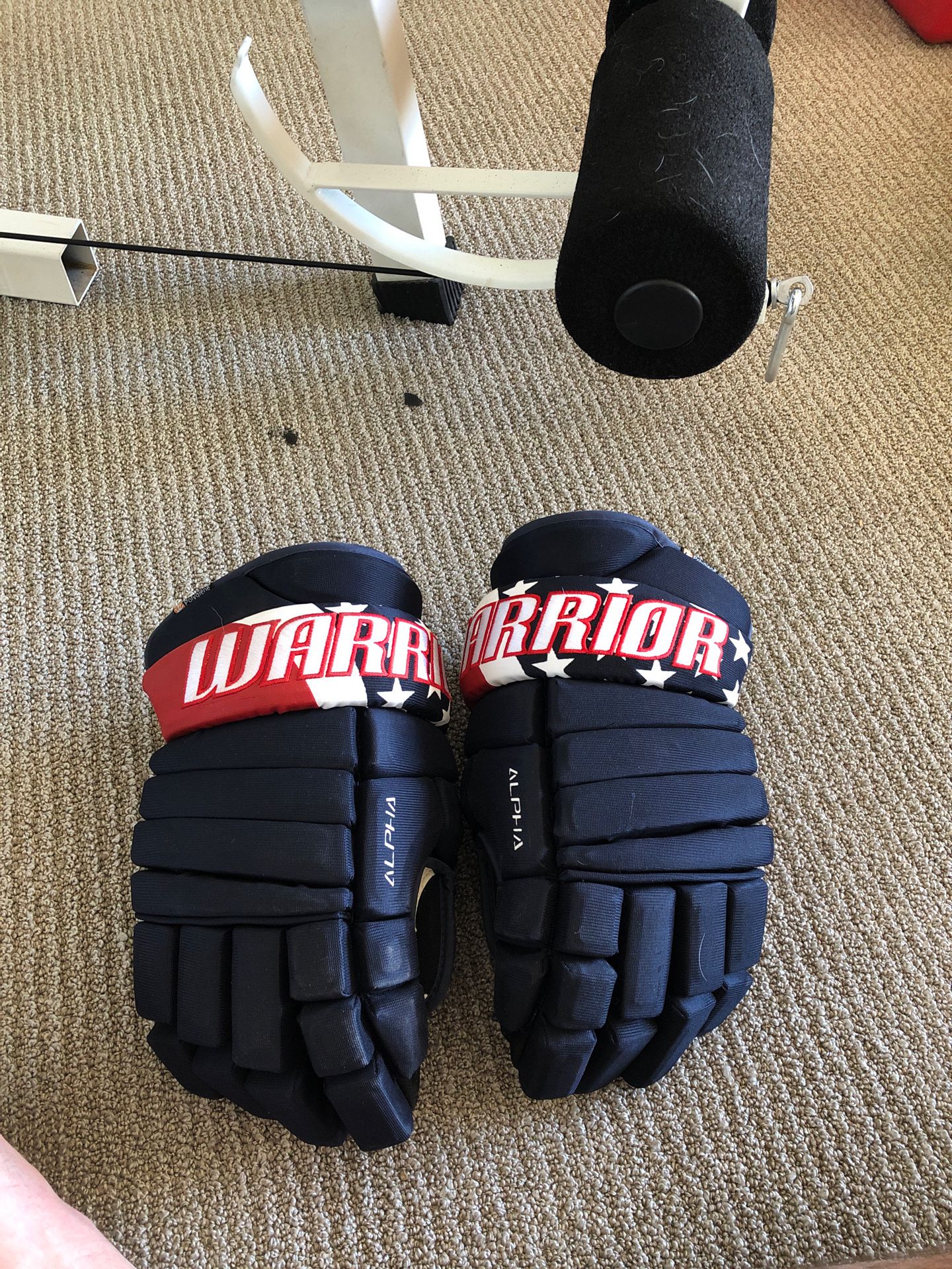 Warrior hockey gloves pro stock custom