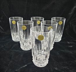 Vintage Tuilleries Vilandry by Cristal d'Arques Durand highball glass set