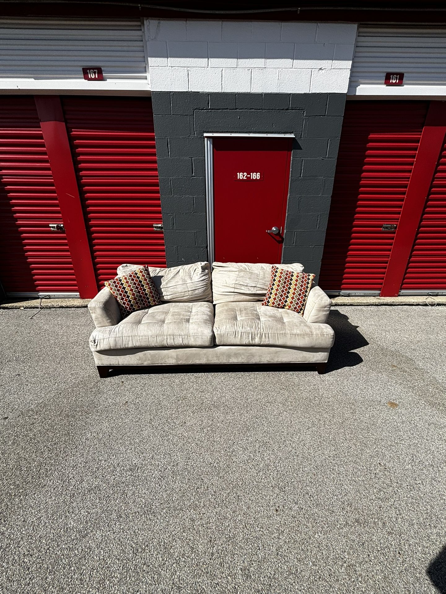 Beige Couch *free Curbside Delivery
