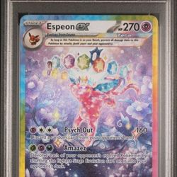 Psa 10 Espeon ex #155 Pokemon Prismatic Evolutions 
