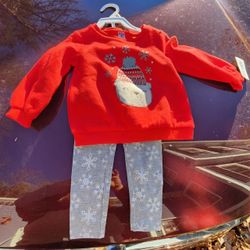 Carter Size 2T Winter 2 Piece Set, New With Tags