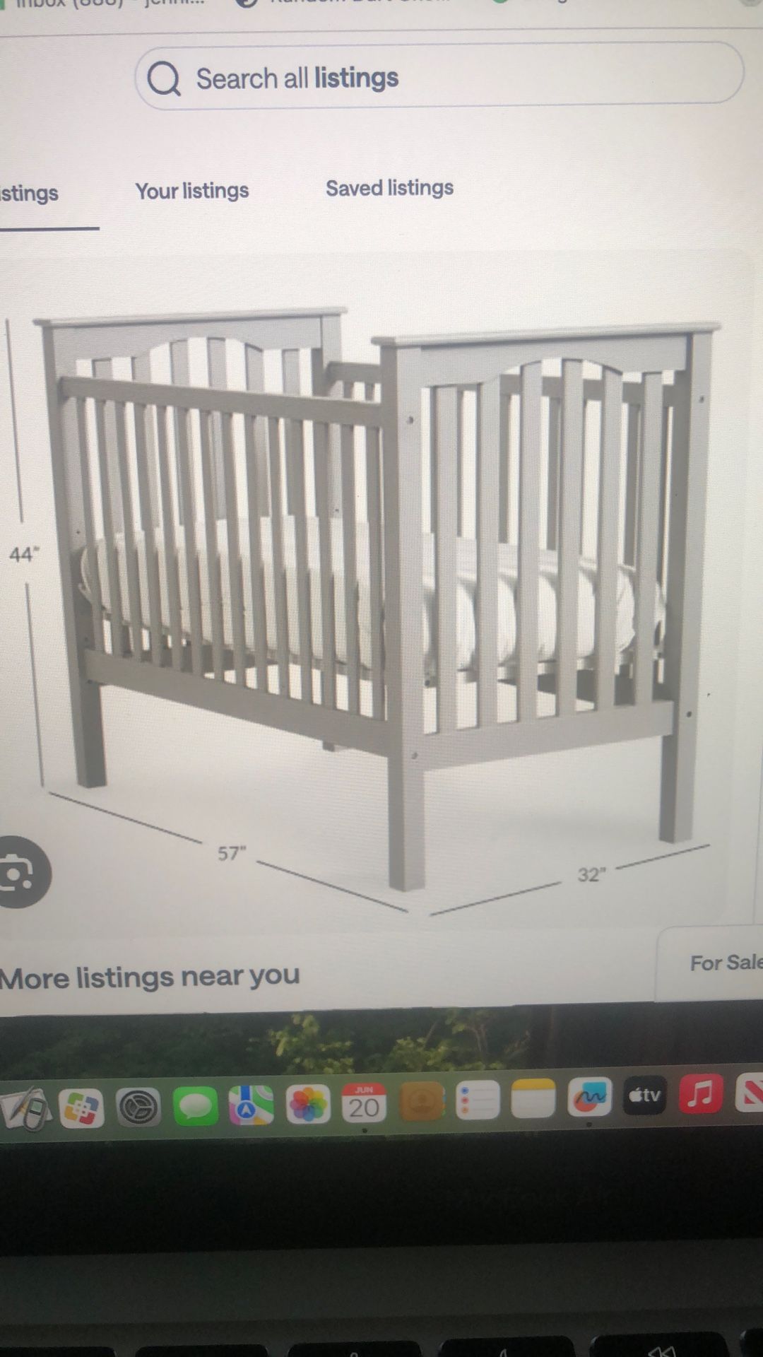 Pottery Barn, Kendall Crib (Grey)
