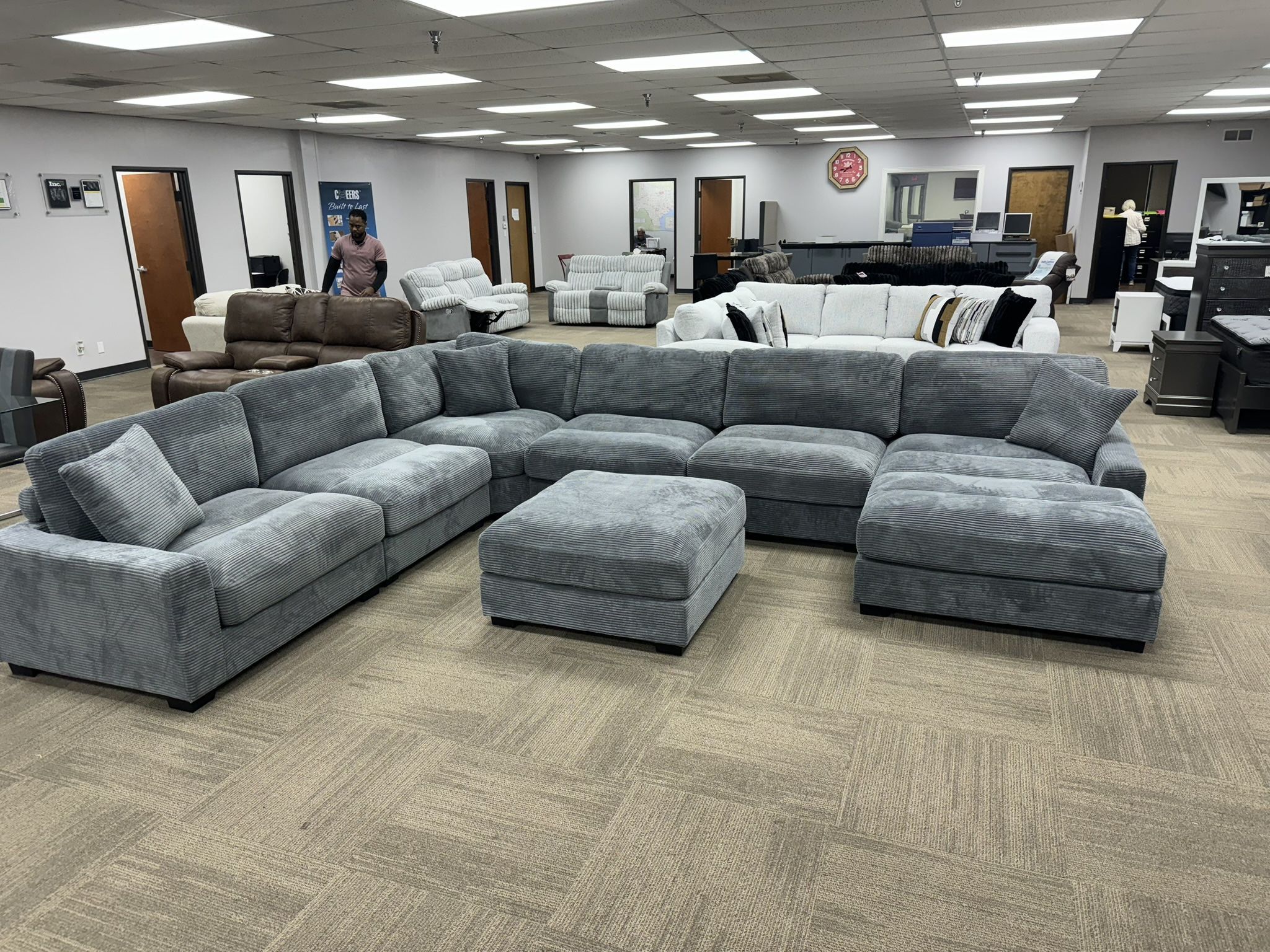 Furniture Living Room Sofa, Sectional Couch Furniture On...