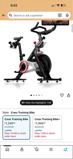 Peloton training bike