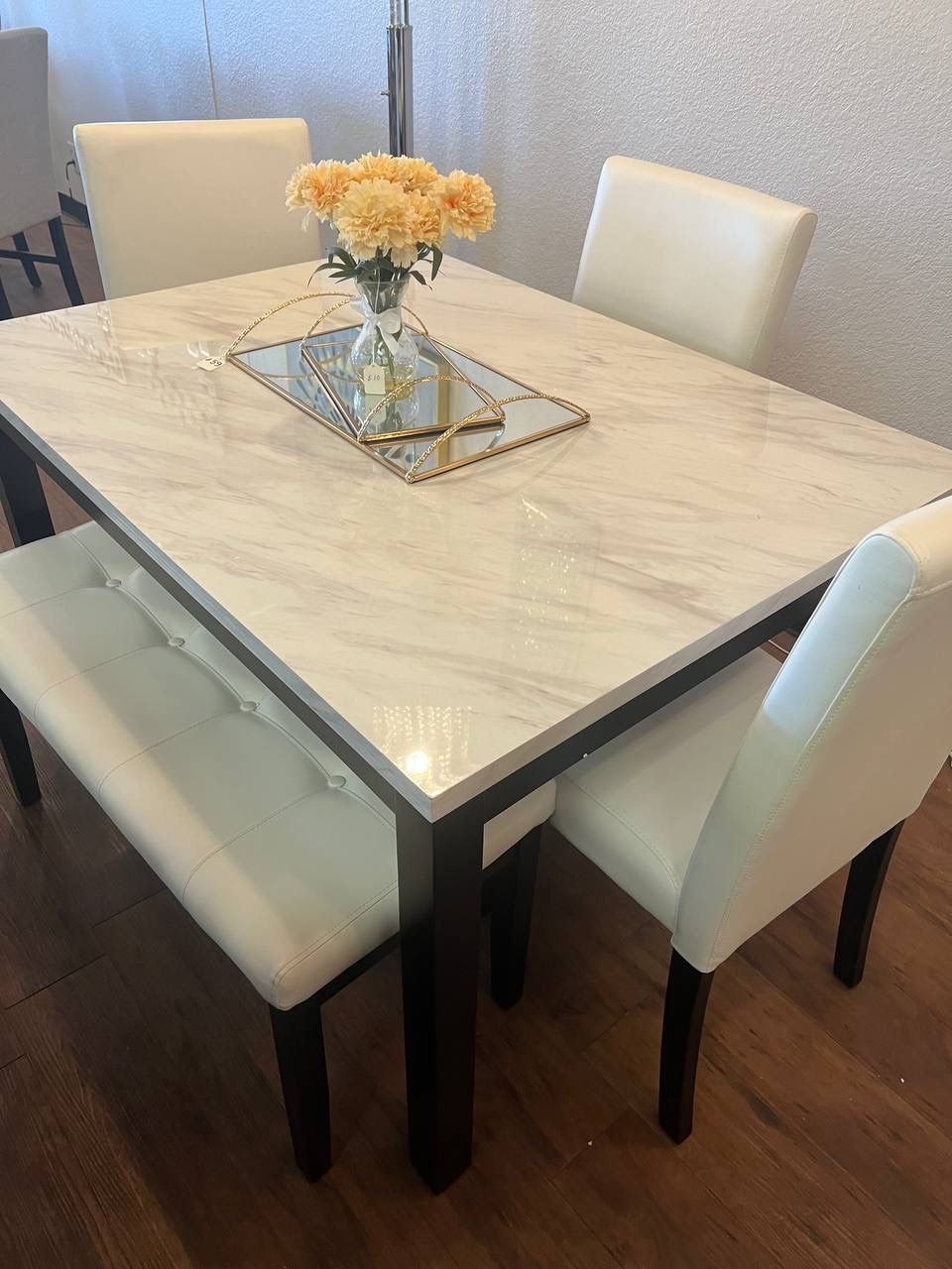 White Top Dining Set