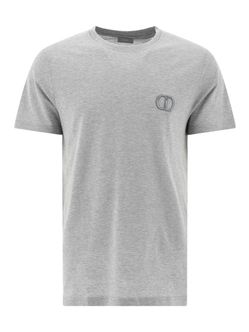 Dior Grey CD Logo T-Shirt Size 2XL