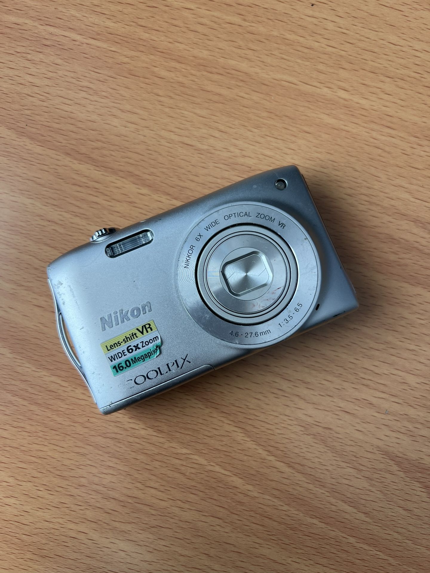 Nikon Coolpix S3300 16.0 MP Silver Digital Camera