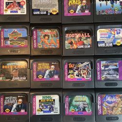 30 Sega Game Gear Games With Clamshell Cases 