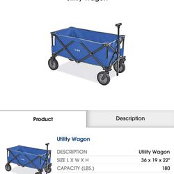 Blue Utility Wagon Brand Bee Still In Unopened Box 