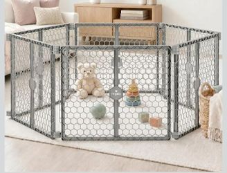 Regalo gray play yard. 6 panel