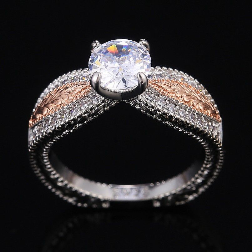 "Beautiful Stone Retro Pattern Carved Silver Vintage Ring for Women, PD705
 

