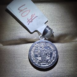 925 silver san benito small Pendent 100% plata