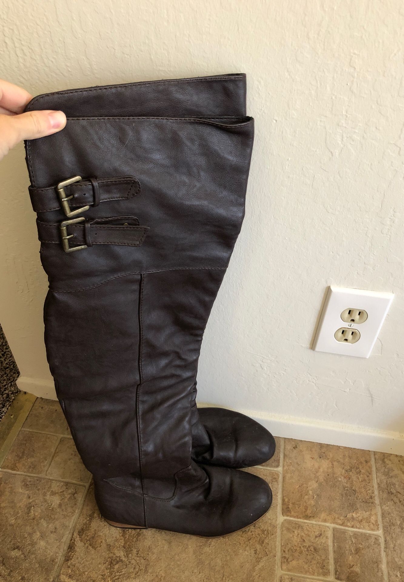 Thigh high boots size 9