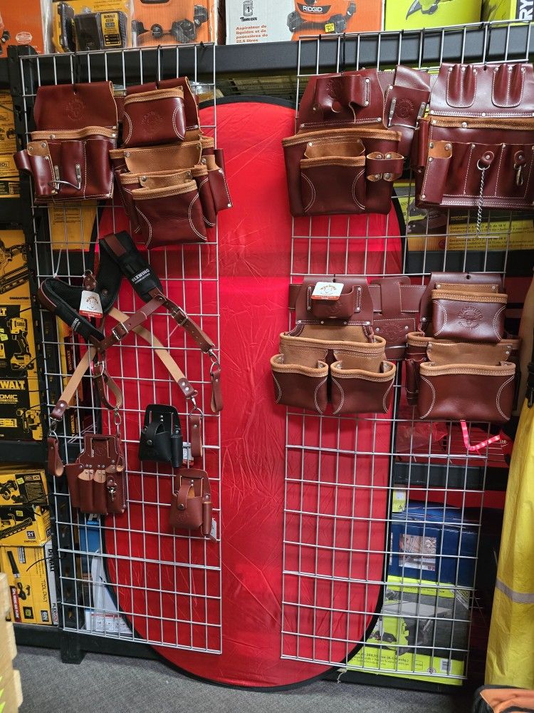 LEATHER TOOL BELTS / SUSPENDERS & ACCESSORIES 