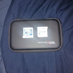 Nintendo 3ds Case And 1 Games  Mario Kart 
