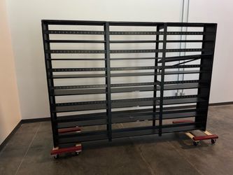 Estante de 3 secciones color negro, Black 3-section shelf