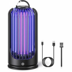 Bug Zapper for Indoor Outdoor, Rechargeable Mosquito Zapper with 3600V High Powered, Electric Pest Control Insect Fly Zapper Can Attract Gnats, Mosqui
