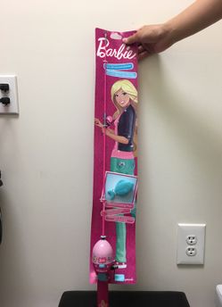 Barbie kids fishing rod combo