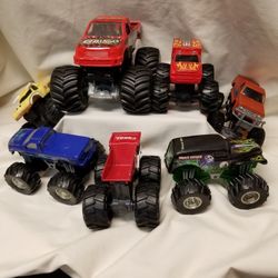 7 Toy Monster  Trucks 