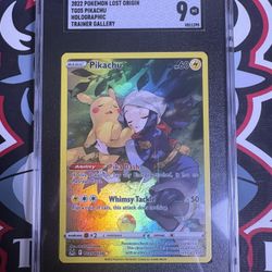 2022 POKÉMON LOST ORIGIN TG05 PIKACHU HOLOGRAPHIC TRAINER GALLERY 