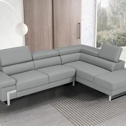 GRAY SECTIONAL SOFA 