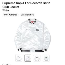 Supreme rap a lot Jacket 