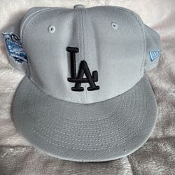 New Era Los Angeles Dodgers 59FIFTY Fitted Baseball Cap Gray