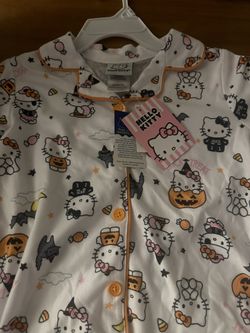 Girl Size 8 Pjs Halloween Hello Kitty